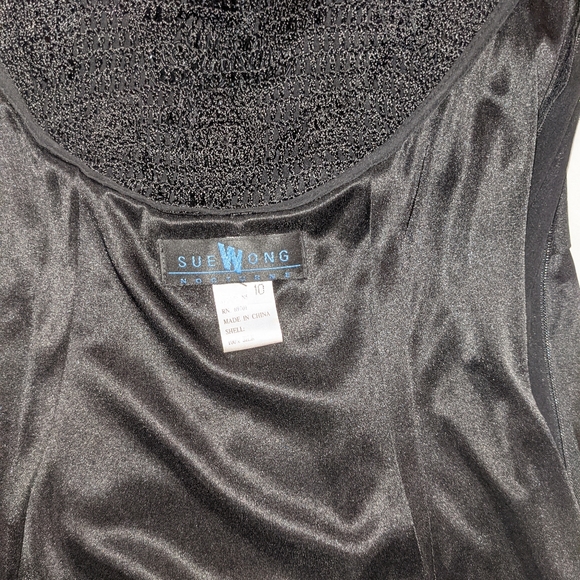 Gorgeous SUE WONG black party dress size 10 - Picture 6 of 10